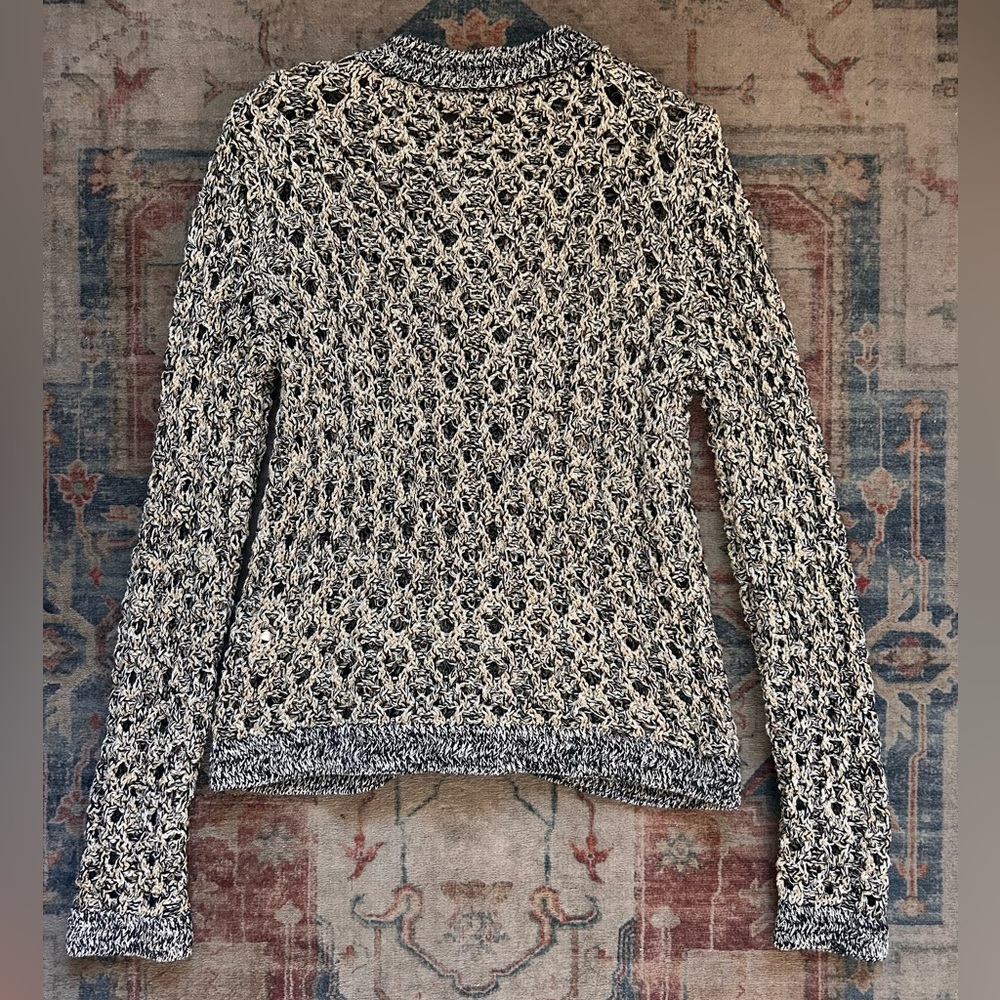 2 Piece Styled Outfit ZARA Gold Black Textured Sweater Black Mini Skirt Office - Picture 9 of 16
